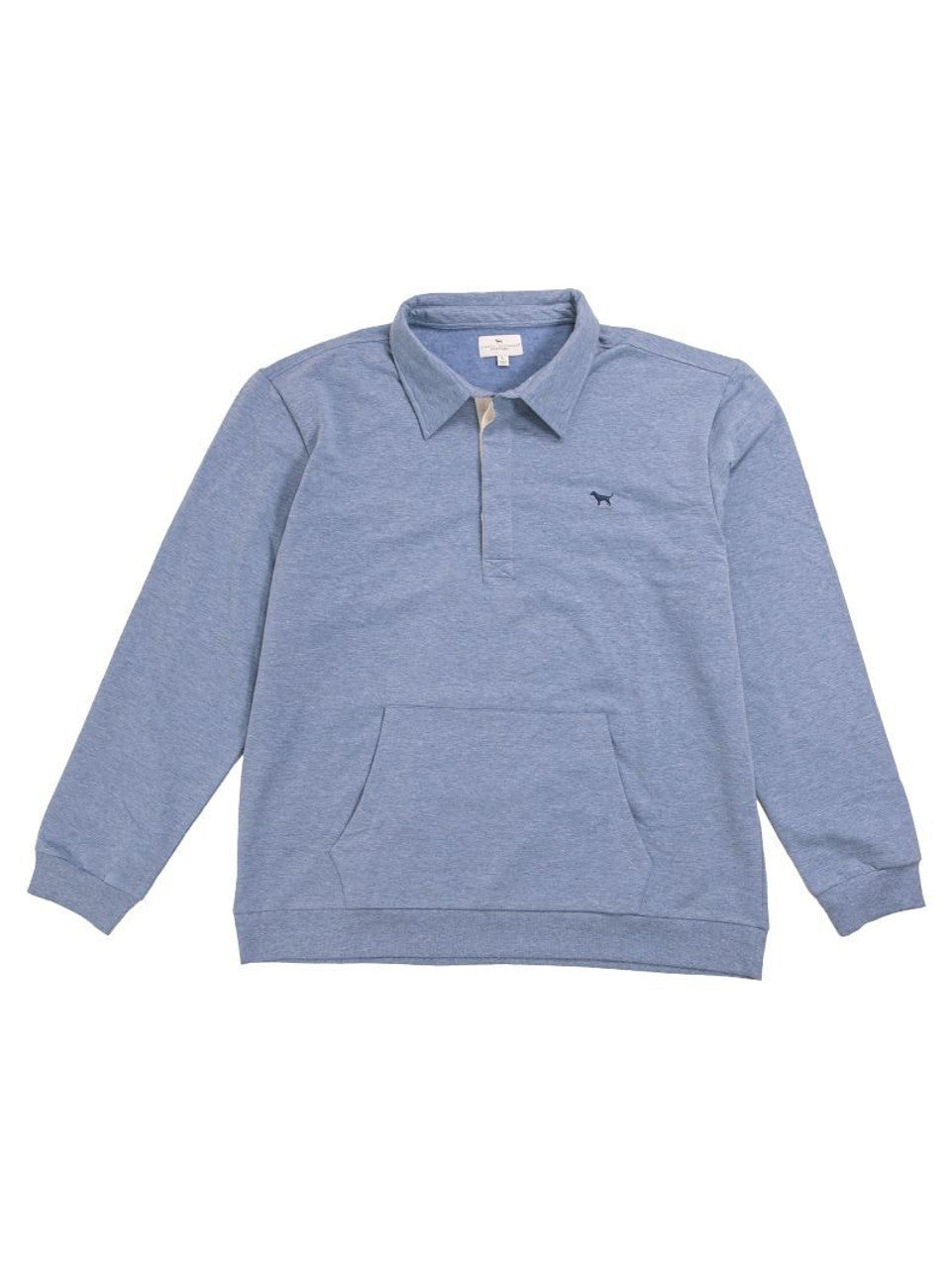 Mens Blue Collared Pullover