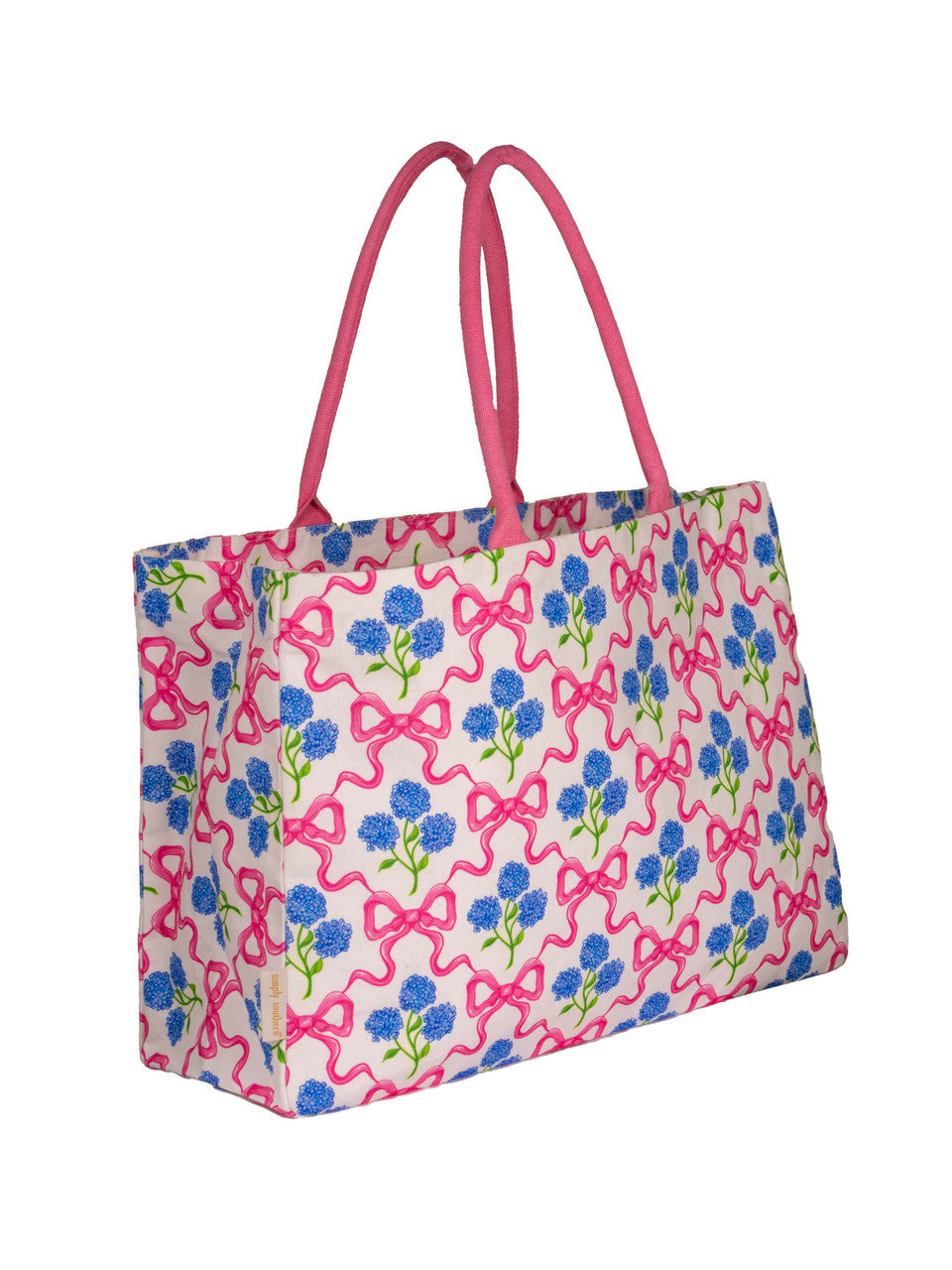 Seaside Ribbon Canvas Tote