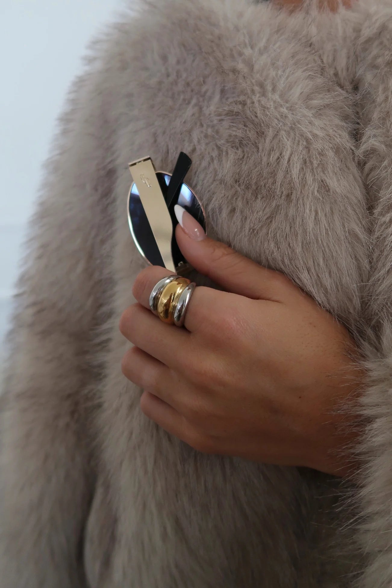 Two Toned Dome Ring