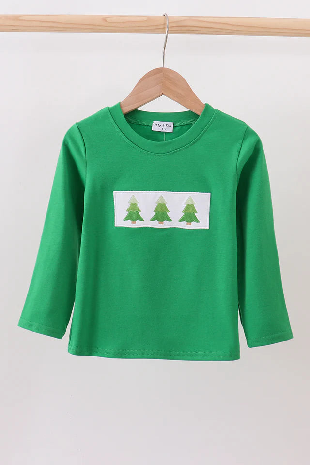 Green Christmas Tree Long Sleeve