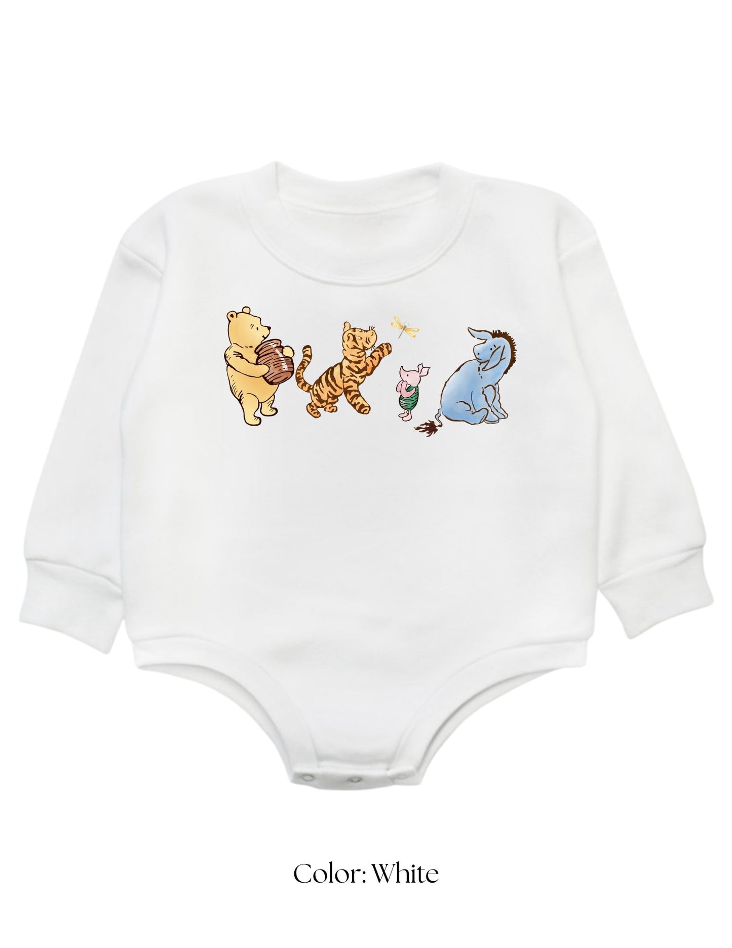 *CUSTOM* (Baby) Winnie the Pooh & Friends Sweatshirt Bubble