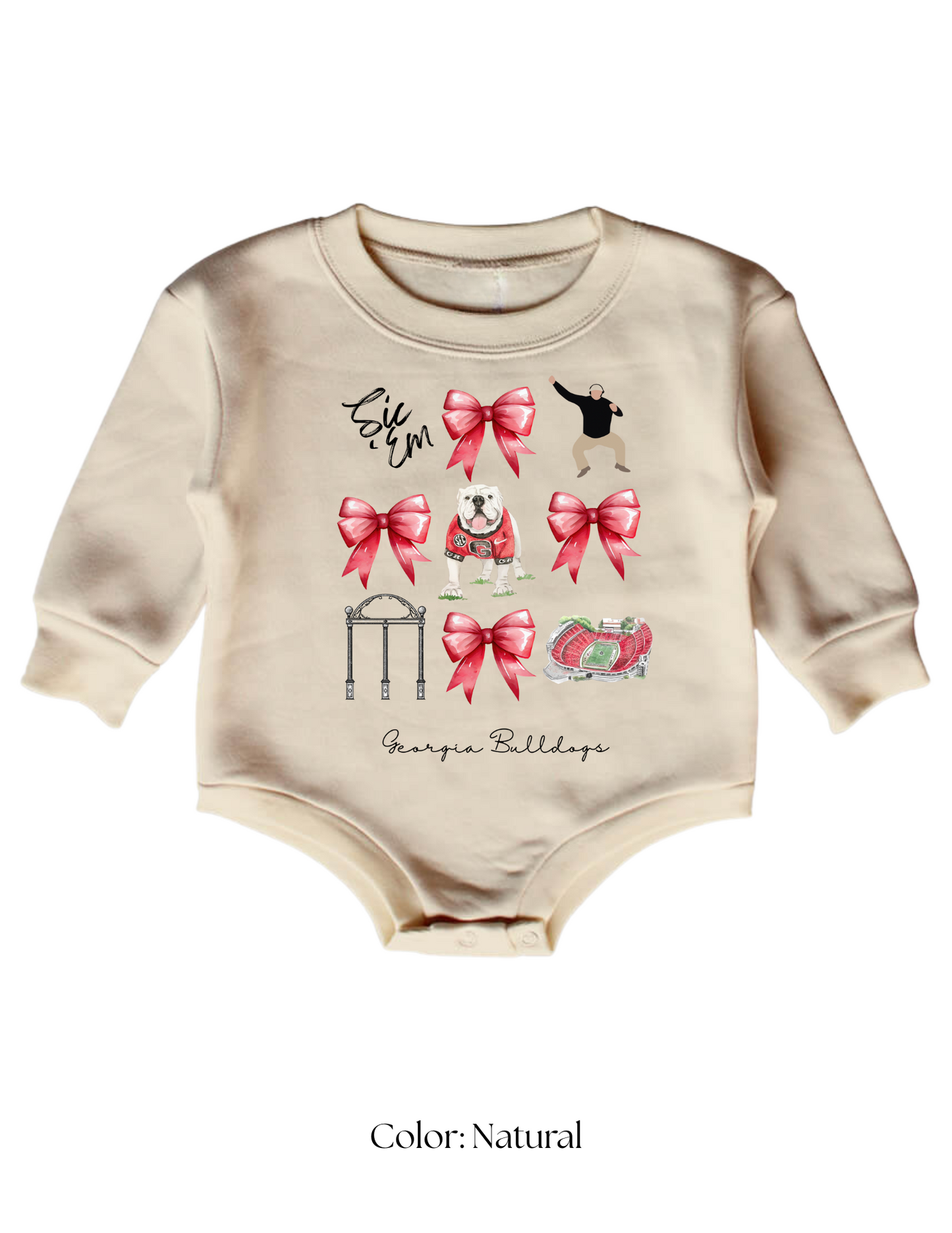 *CUSTOM* (Baby) UGA Sweatshirt Bubble