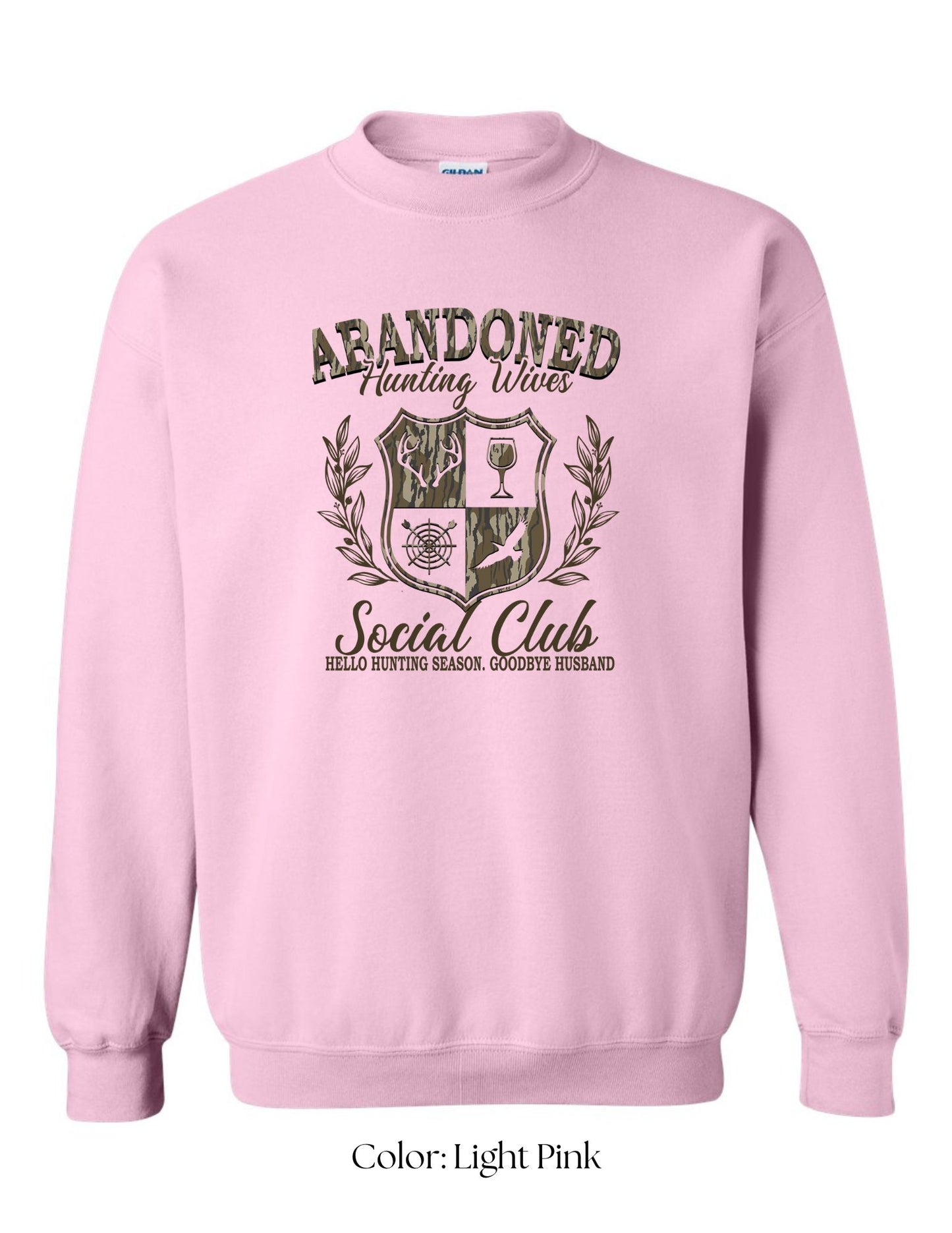*CUSTOM* (Adult) Abandoned Hunting Wives Social Club Crewneck