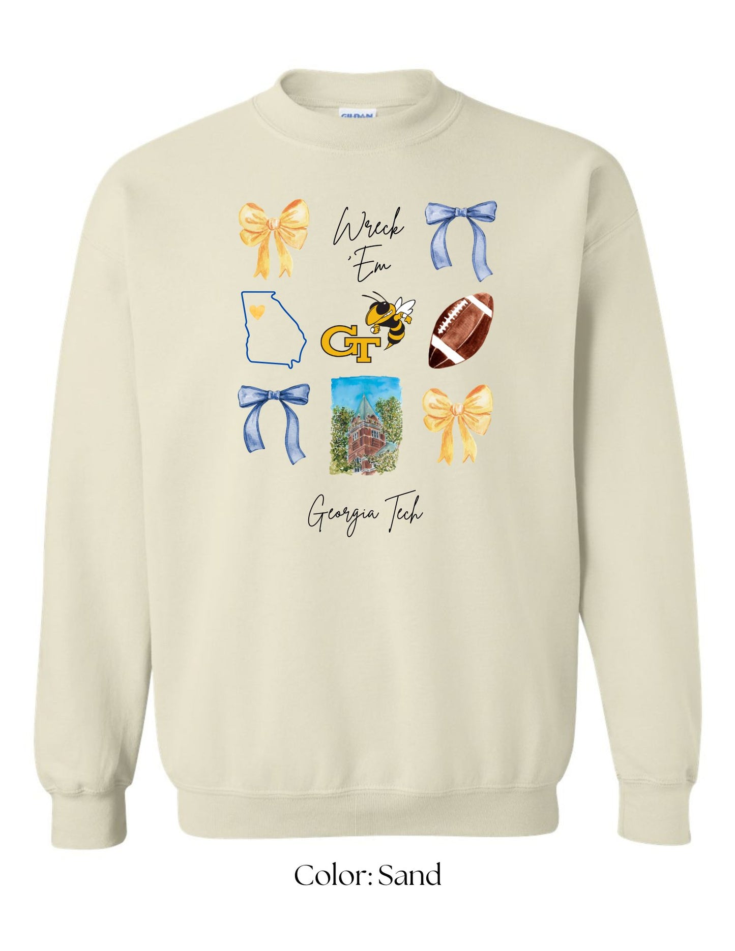 *CUSTOM* (Adult) Georgia Tech Football Crew