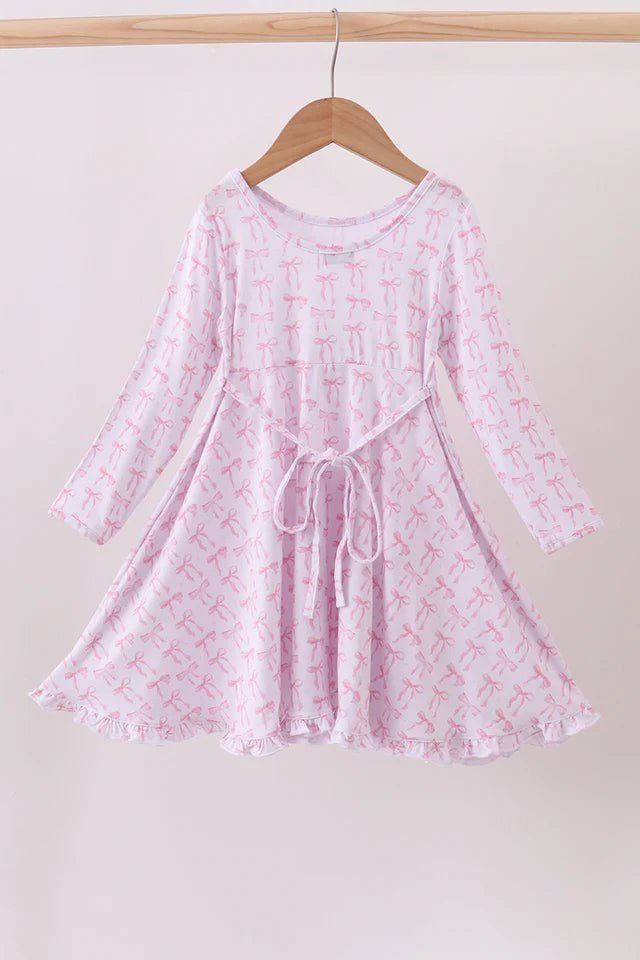 Girls Beautiful Bows Bamboo Dress