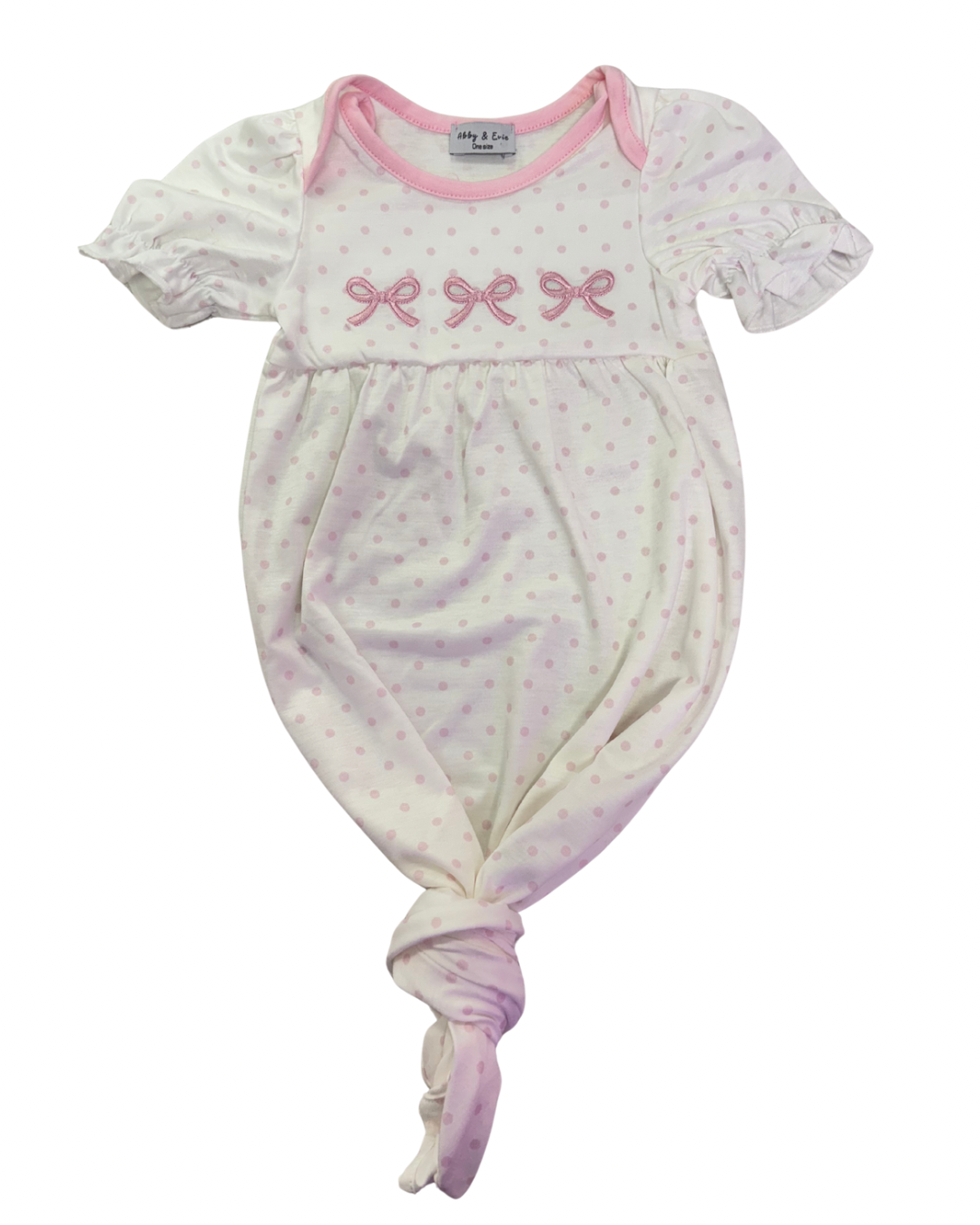 Pink Bow Dot Gown | One Size