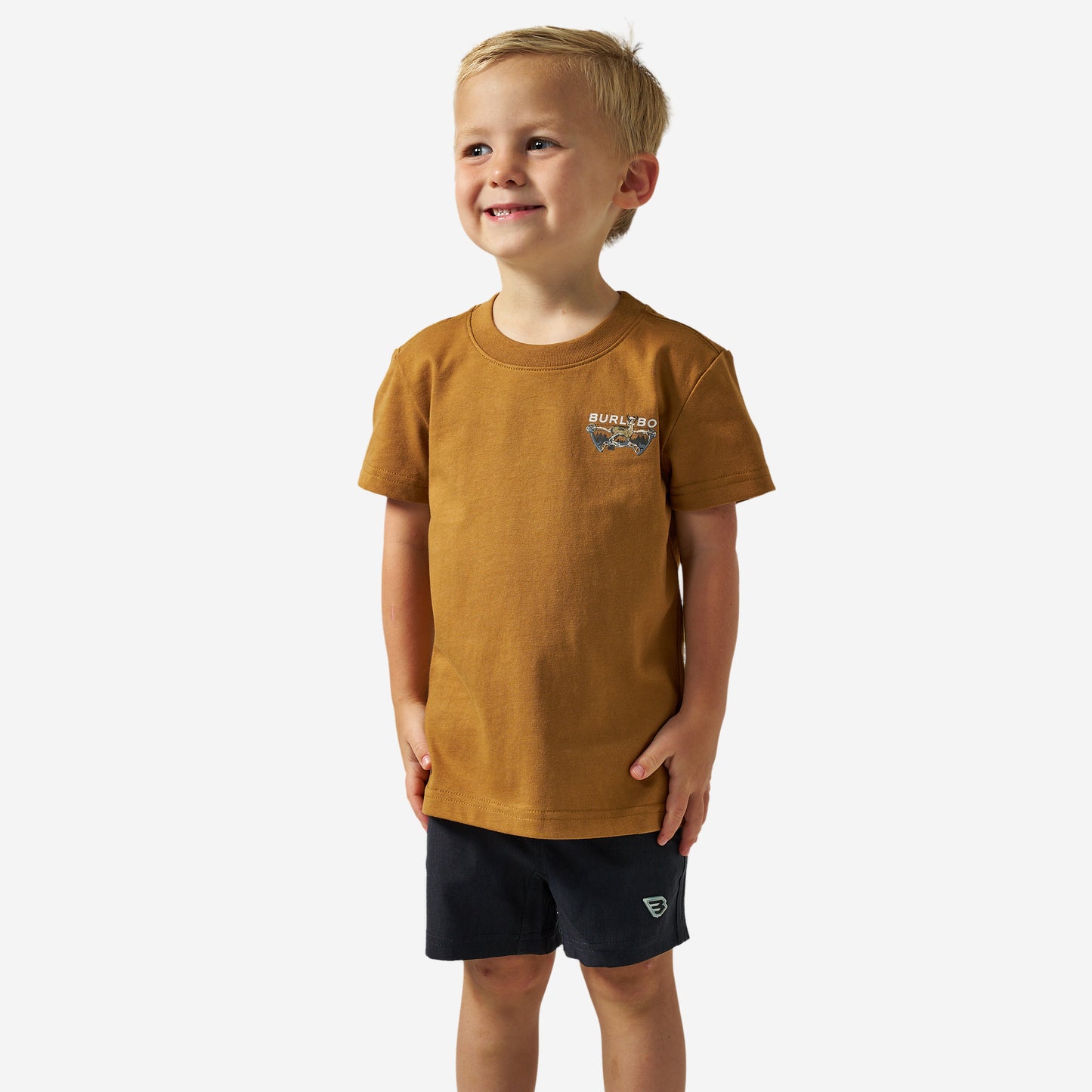 Burlebo Youth Short Sleeve Tee | Bow Hunter - Light Brown