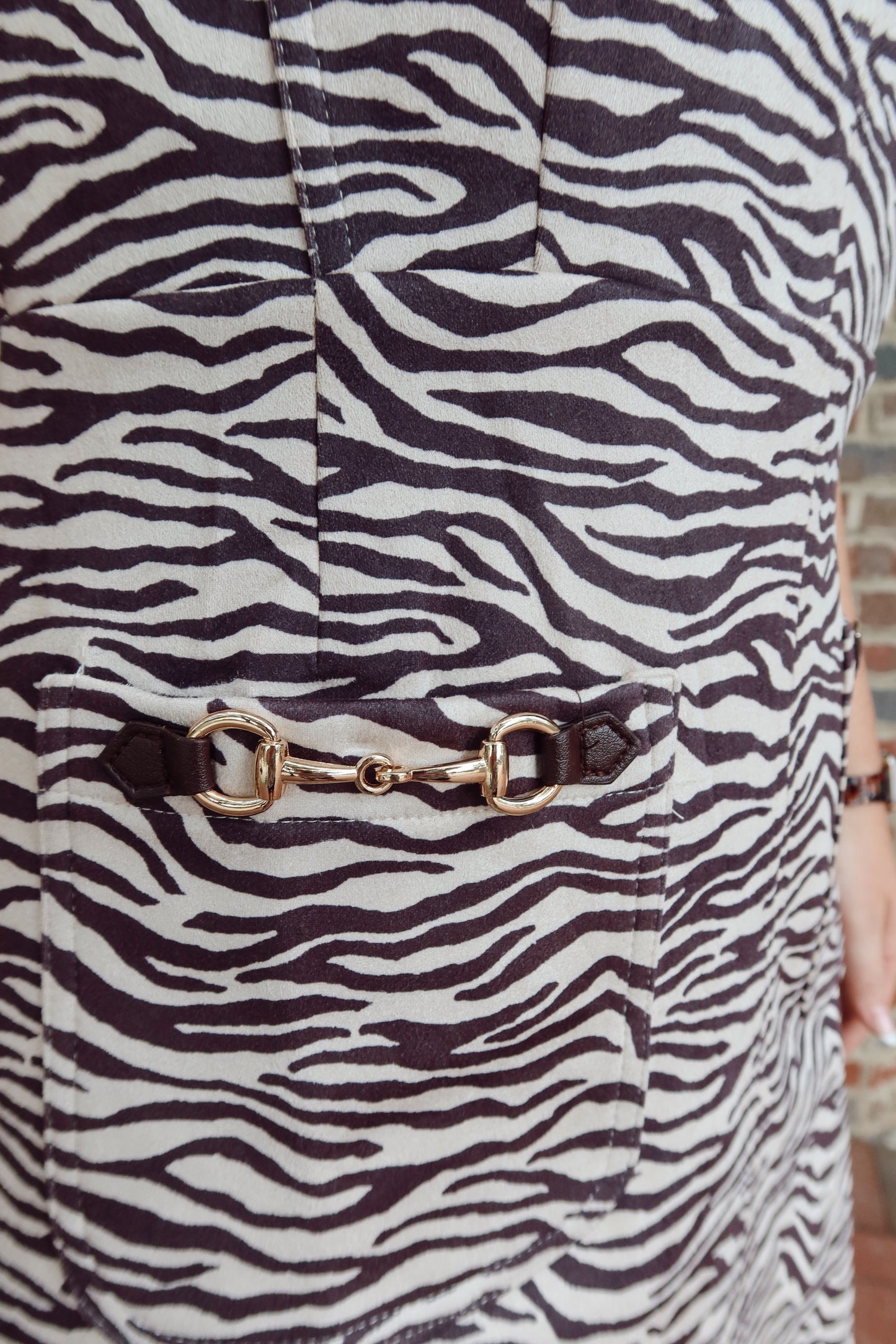 Animal Print Horse-Bit Dress