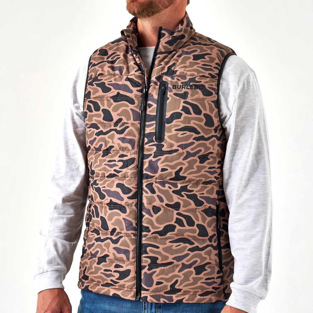 Burlebo Puffer Vest | Gauge Camo