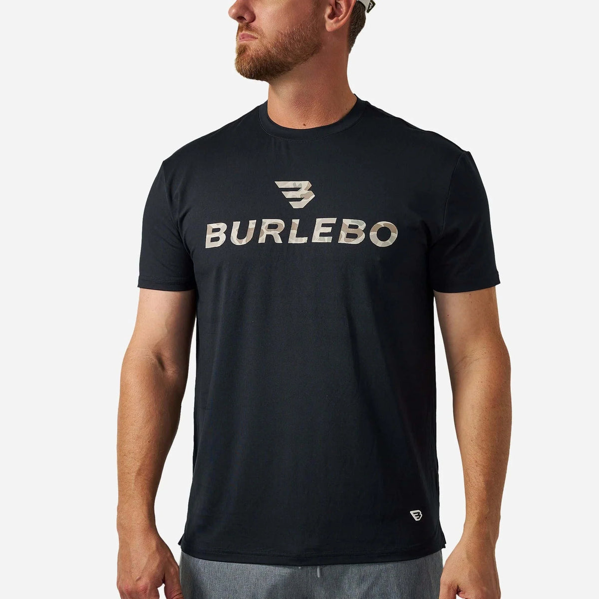 Burlebo Go To Tee Flying B | Black & Classic Deer Camo