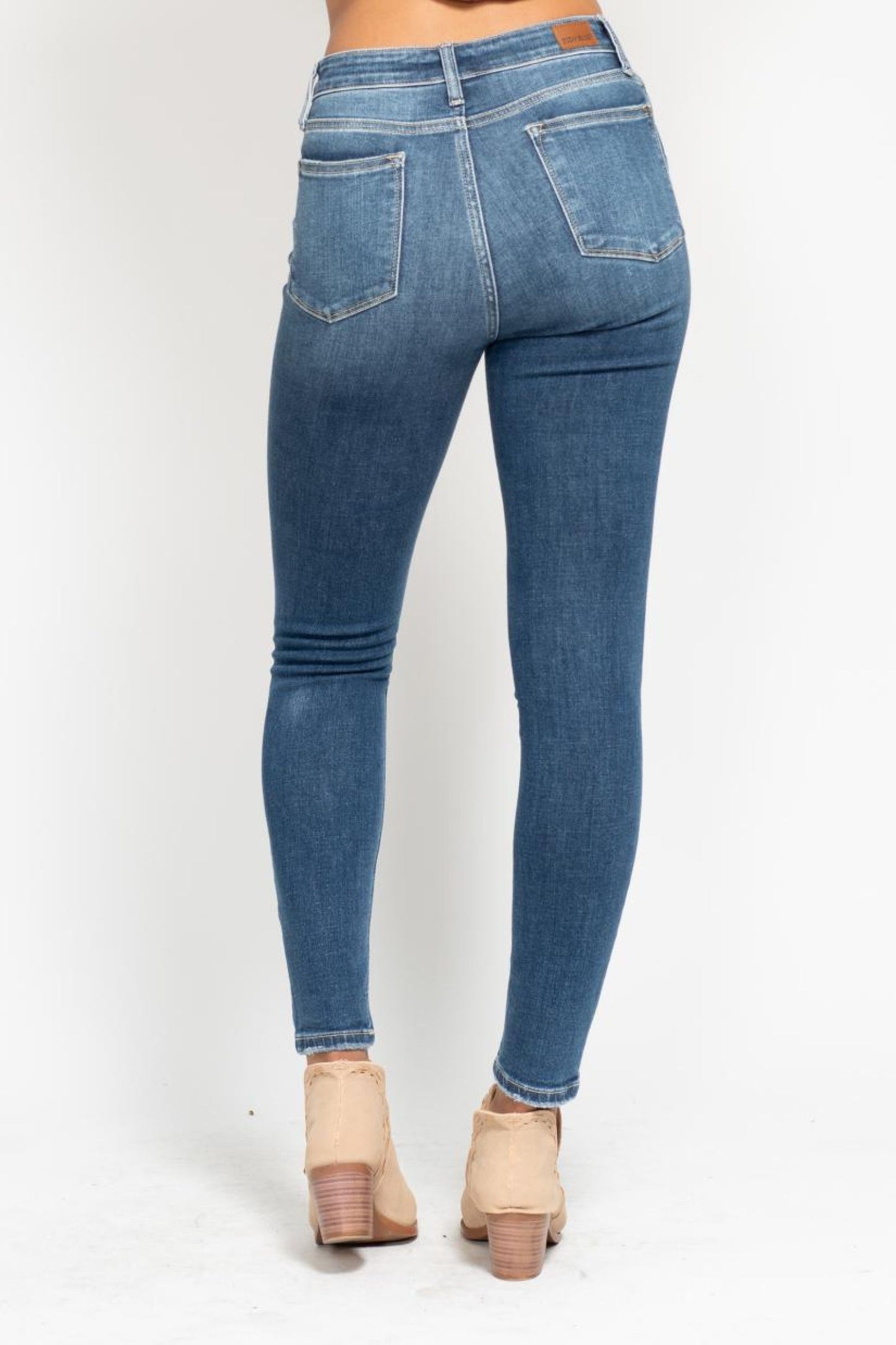 Judy Blue High Rise Button Fly Skinny