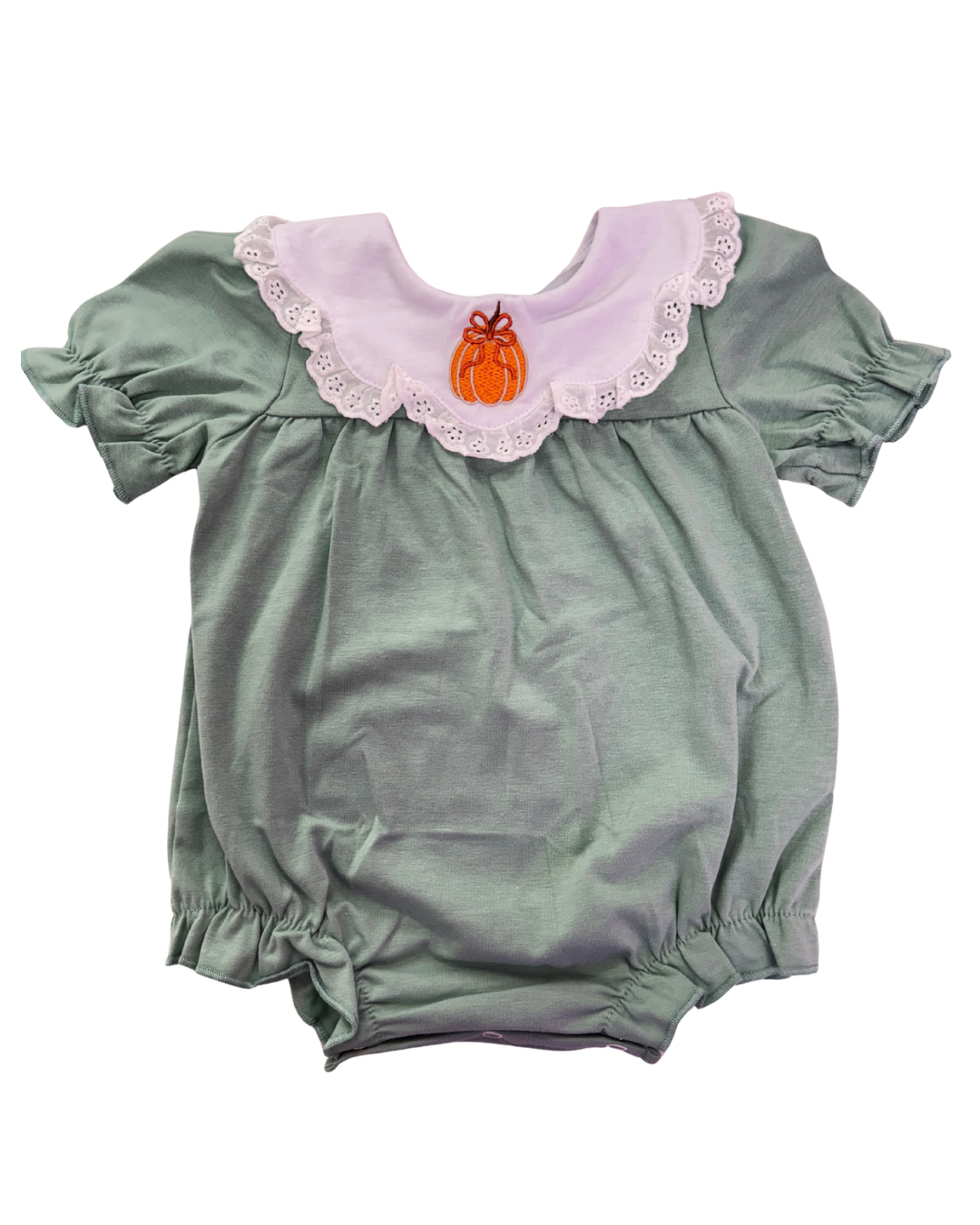 Green Pumpkin Bow Bubble