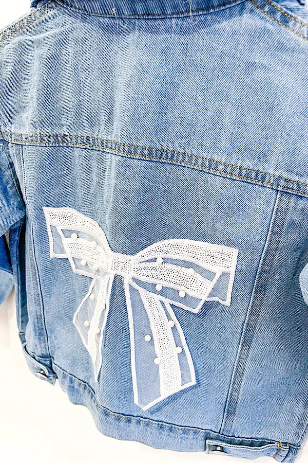 Harper Bow Denim Jacket
