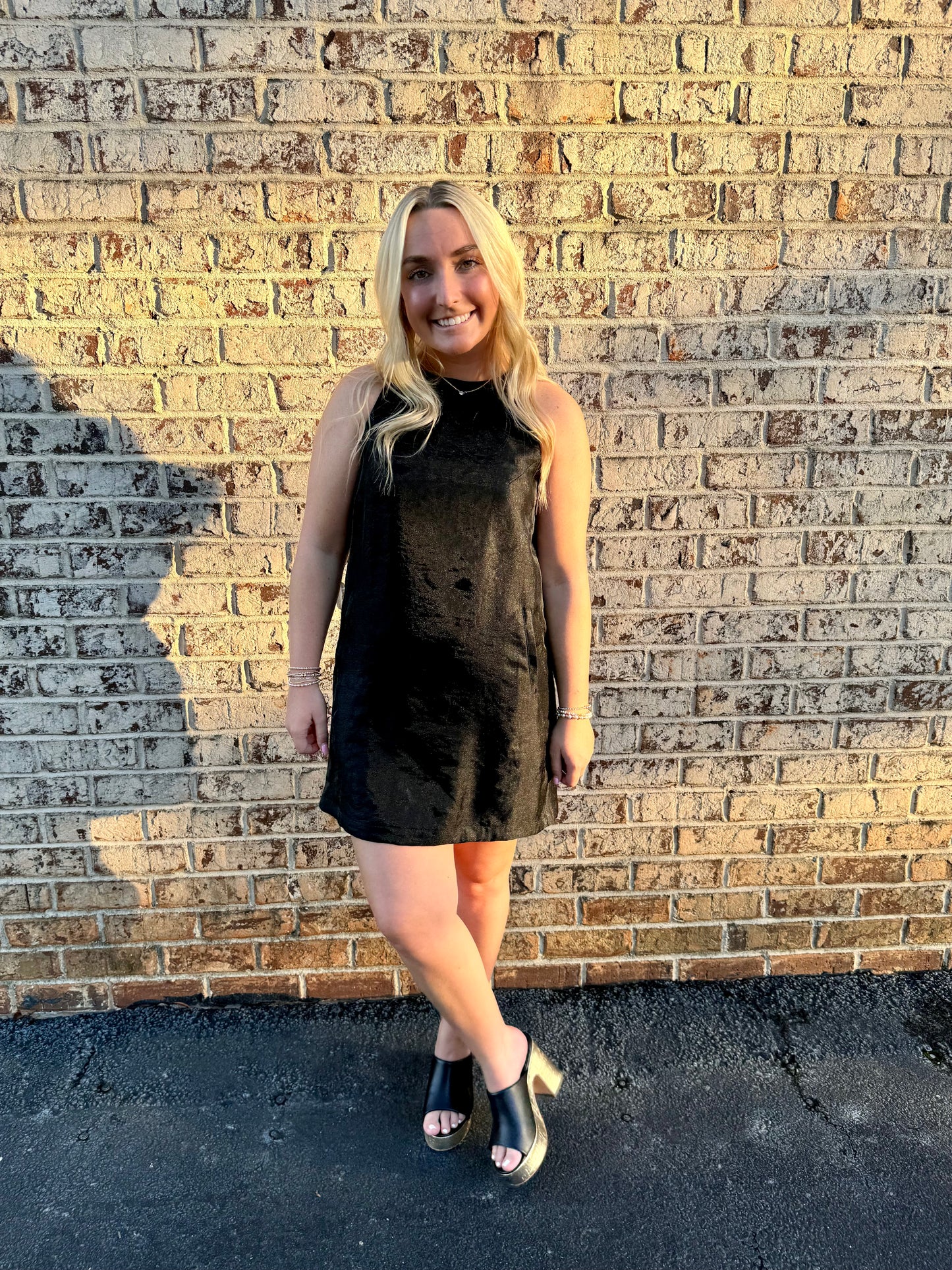 Black Shine Dress