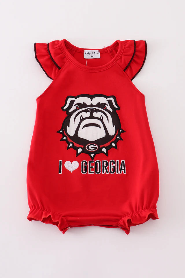 Little Girls I love Georgia Ruffle Bubble