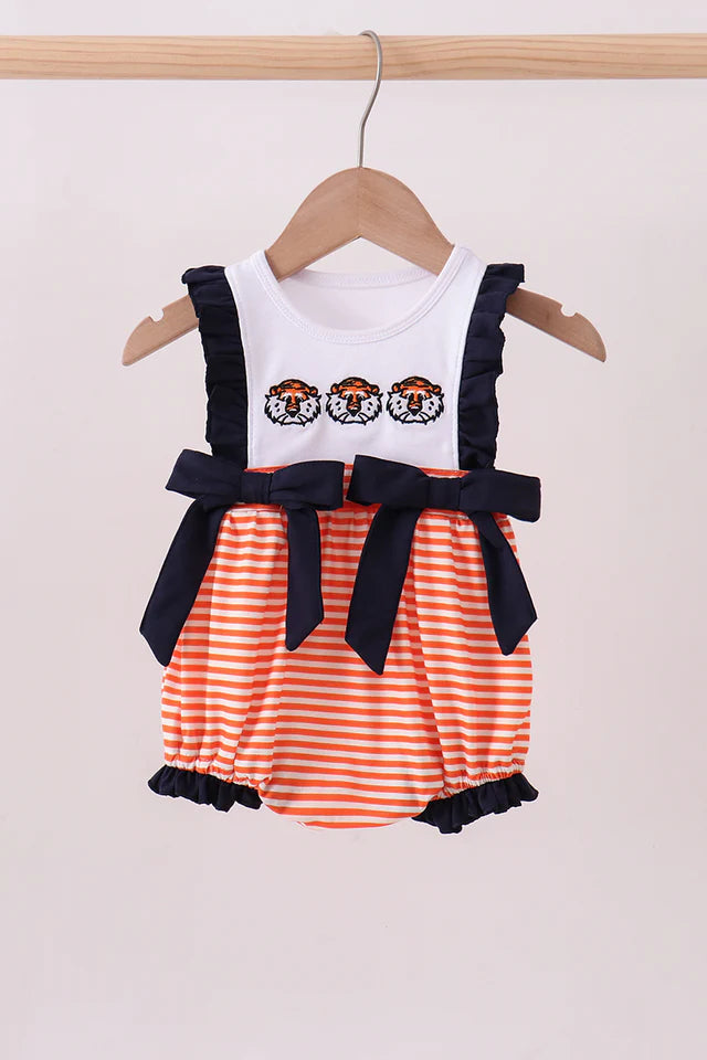 Auburn Tigers Ruffle Striped Bubble
