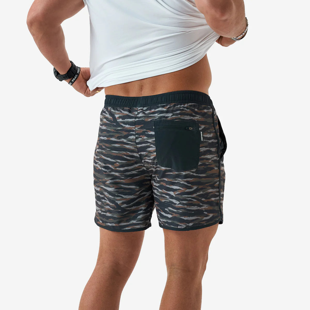 Burlebo Swim Trunks | Tiger Wetland Camo