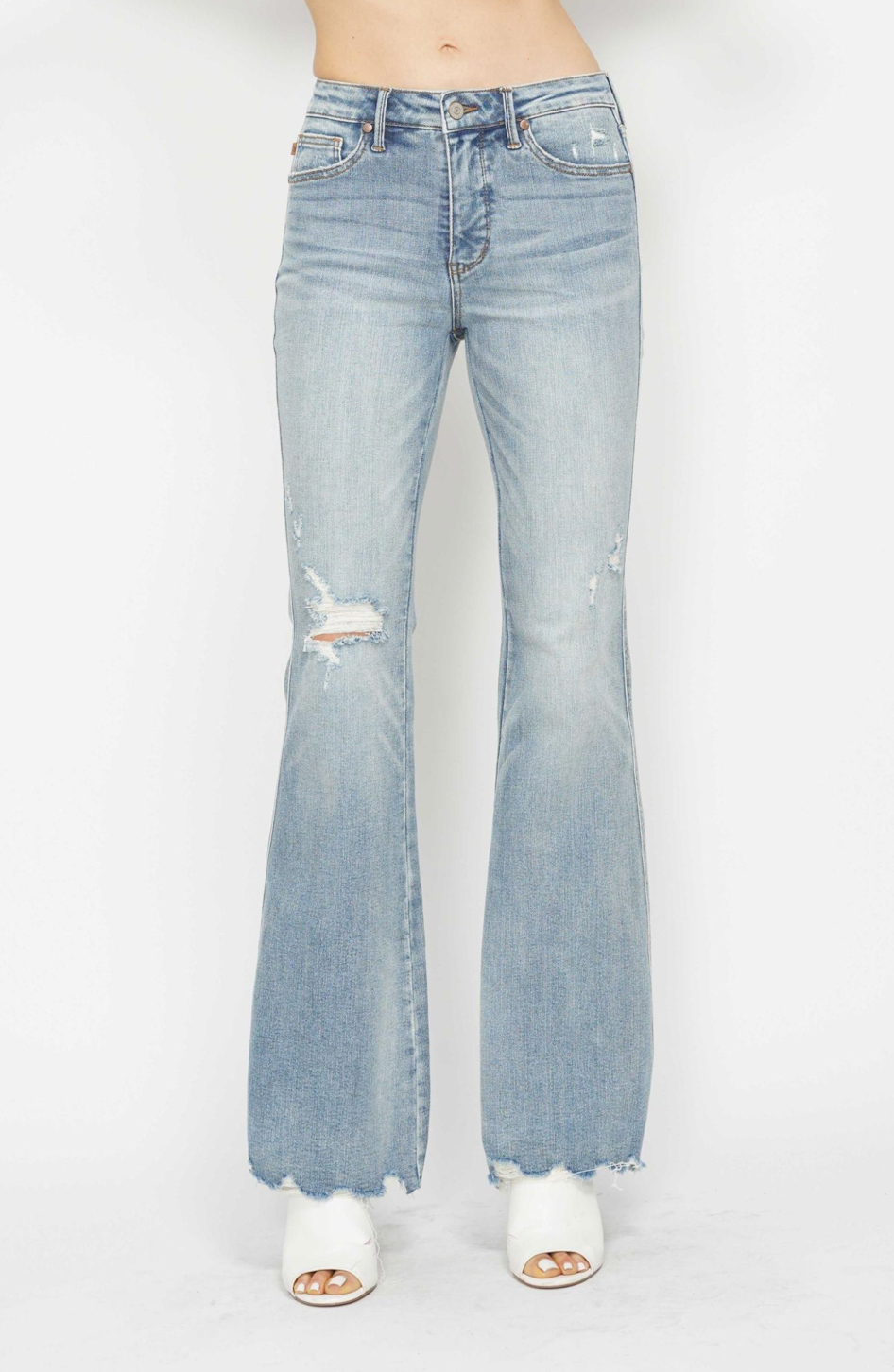 Judy Blue Tummy Control Destroy Flare