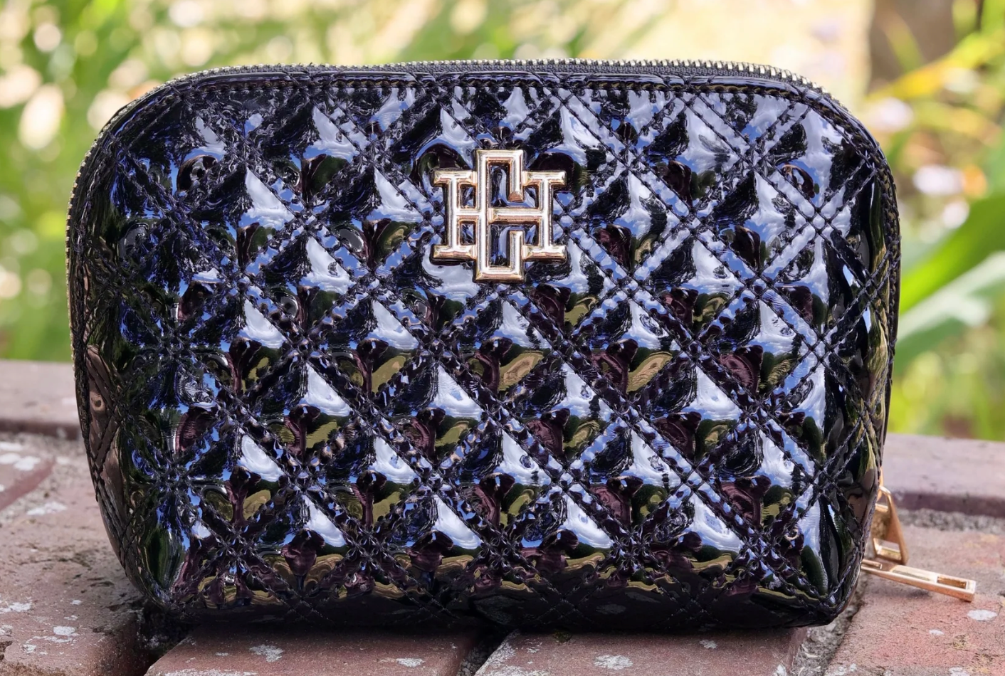 Ibiza Small Pouch | Black Patent SQ