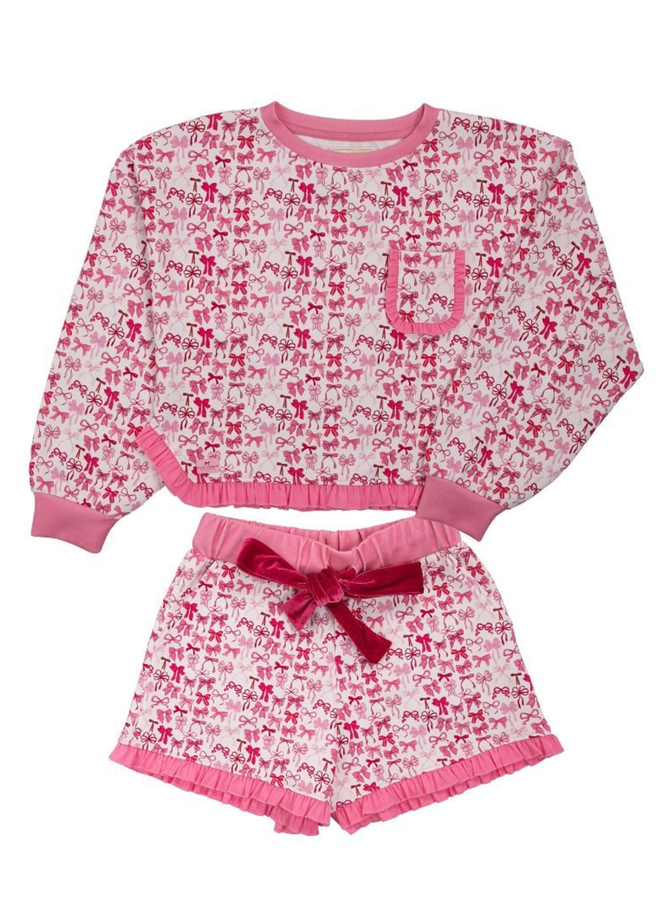 Gracelyn Ruffle Bow PJ Set