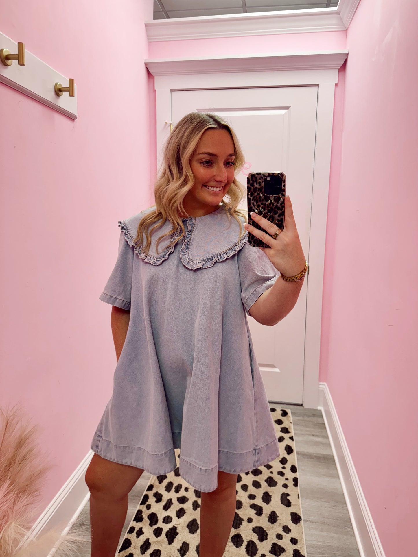 Peter Pan Denim Dress