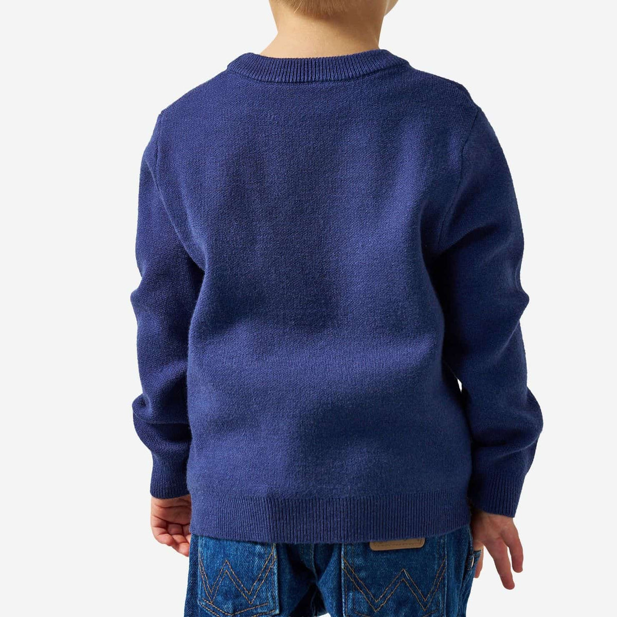 Burlebo Youth Cabin Sweater | Navy Deer