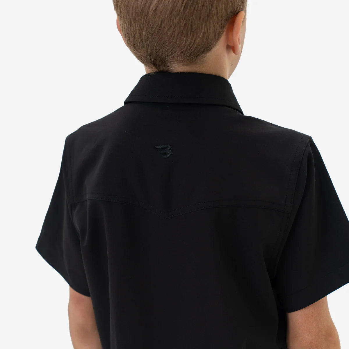 Burlebo Youth Performance Western Shirt | Black