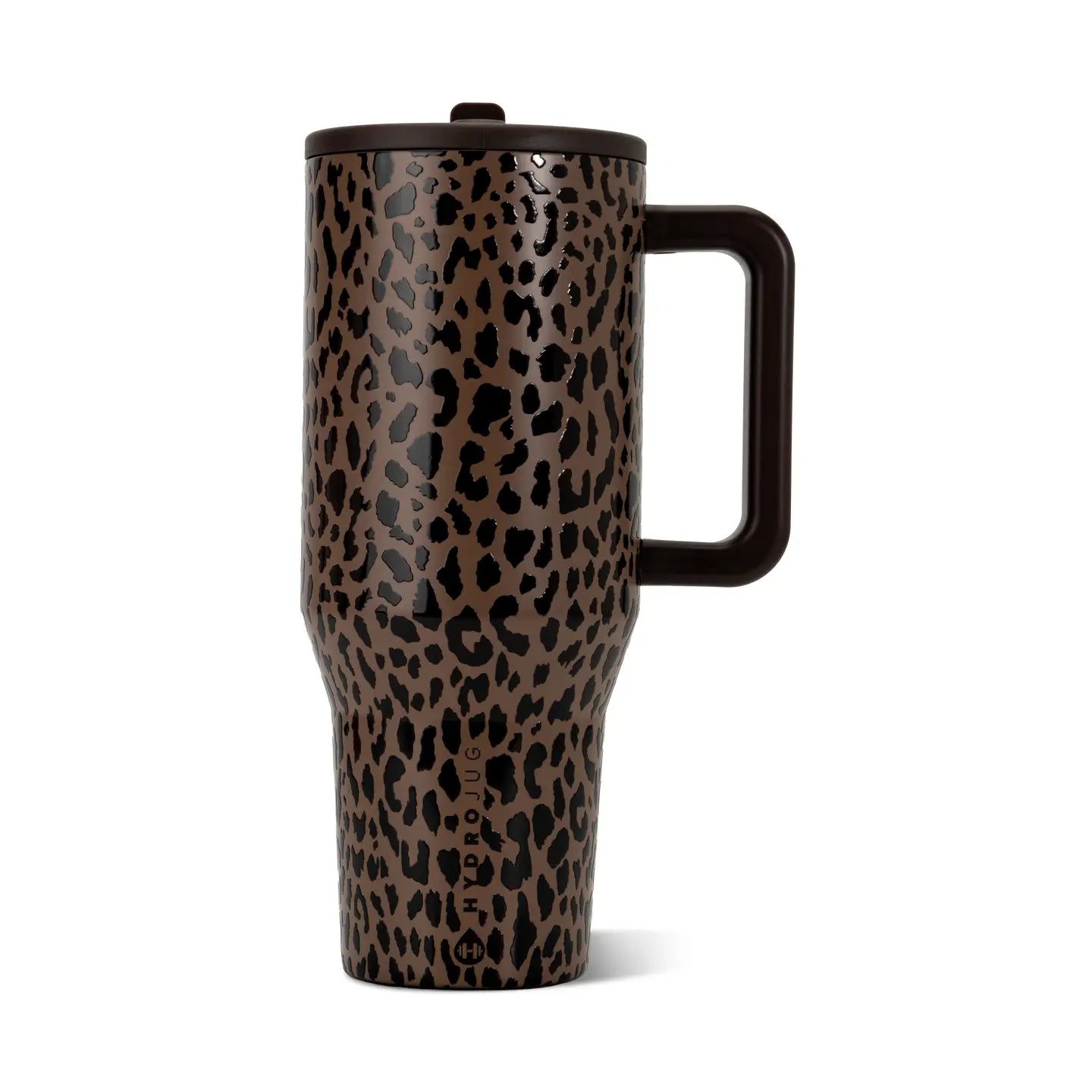 Brown Leopard Hydrojug 40oz Traveler Tumbler