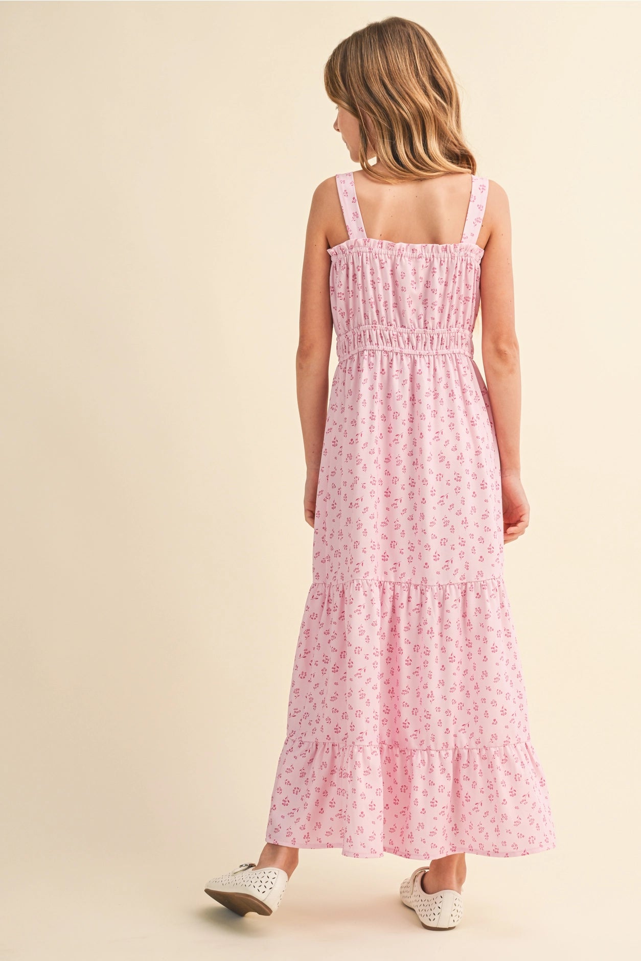 Grace Juliette Waist Maxi Dress (Girls 7-14)