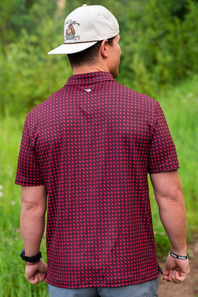 Burlebo Performance Polo - Georgia Black & Red