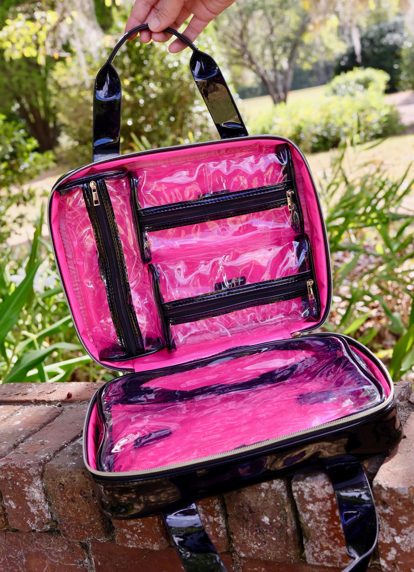 Punta Cana Large Case | Black Patent SQ