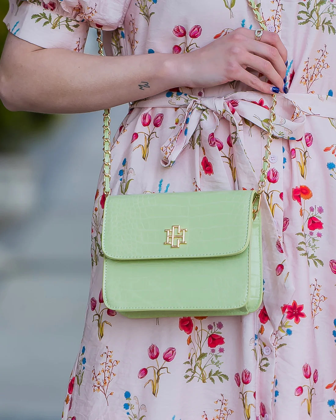 Evelyn Crossbody | Lime EC