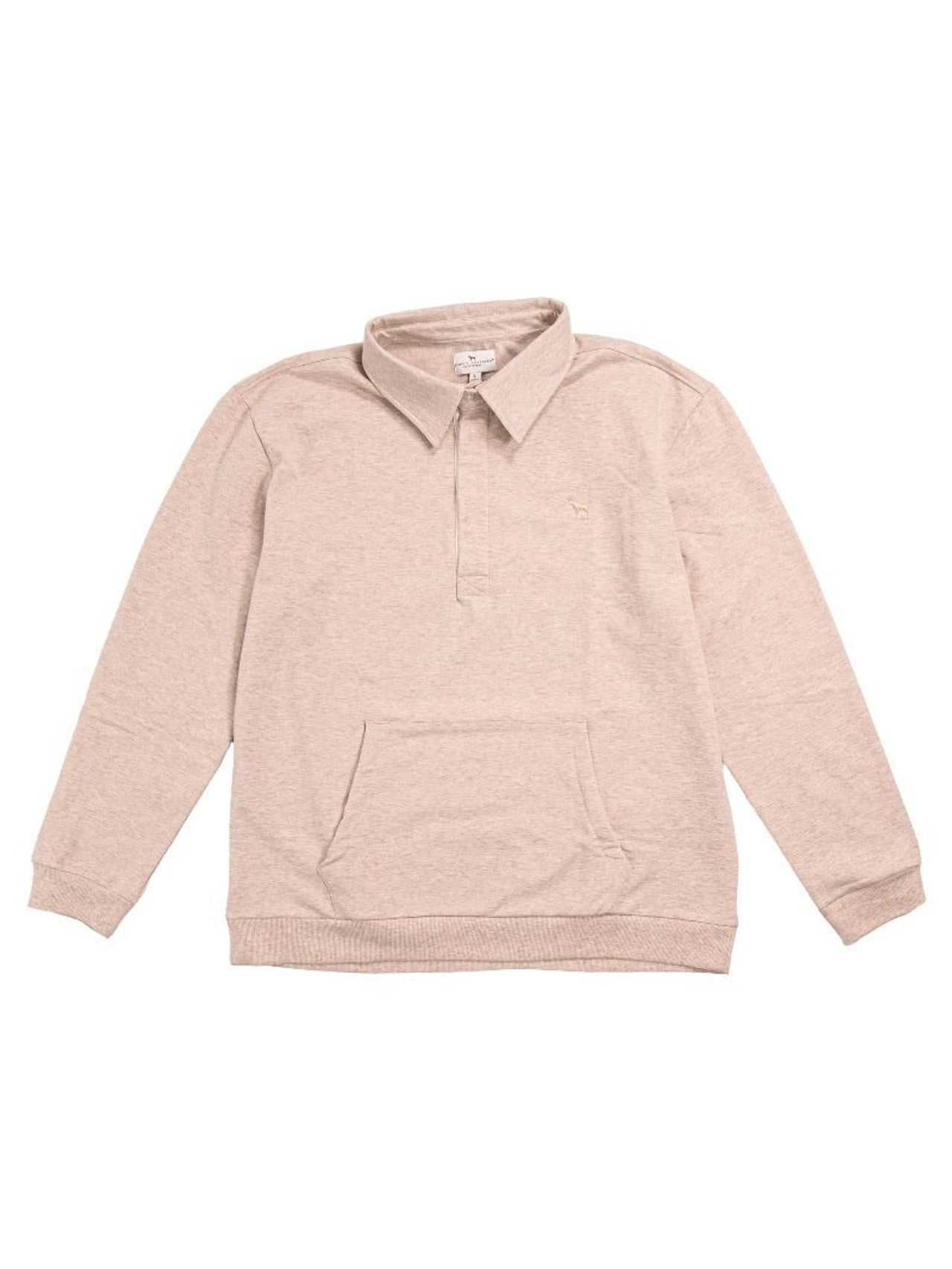 Mens Sand Collared Pullover