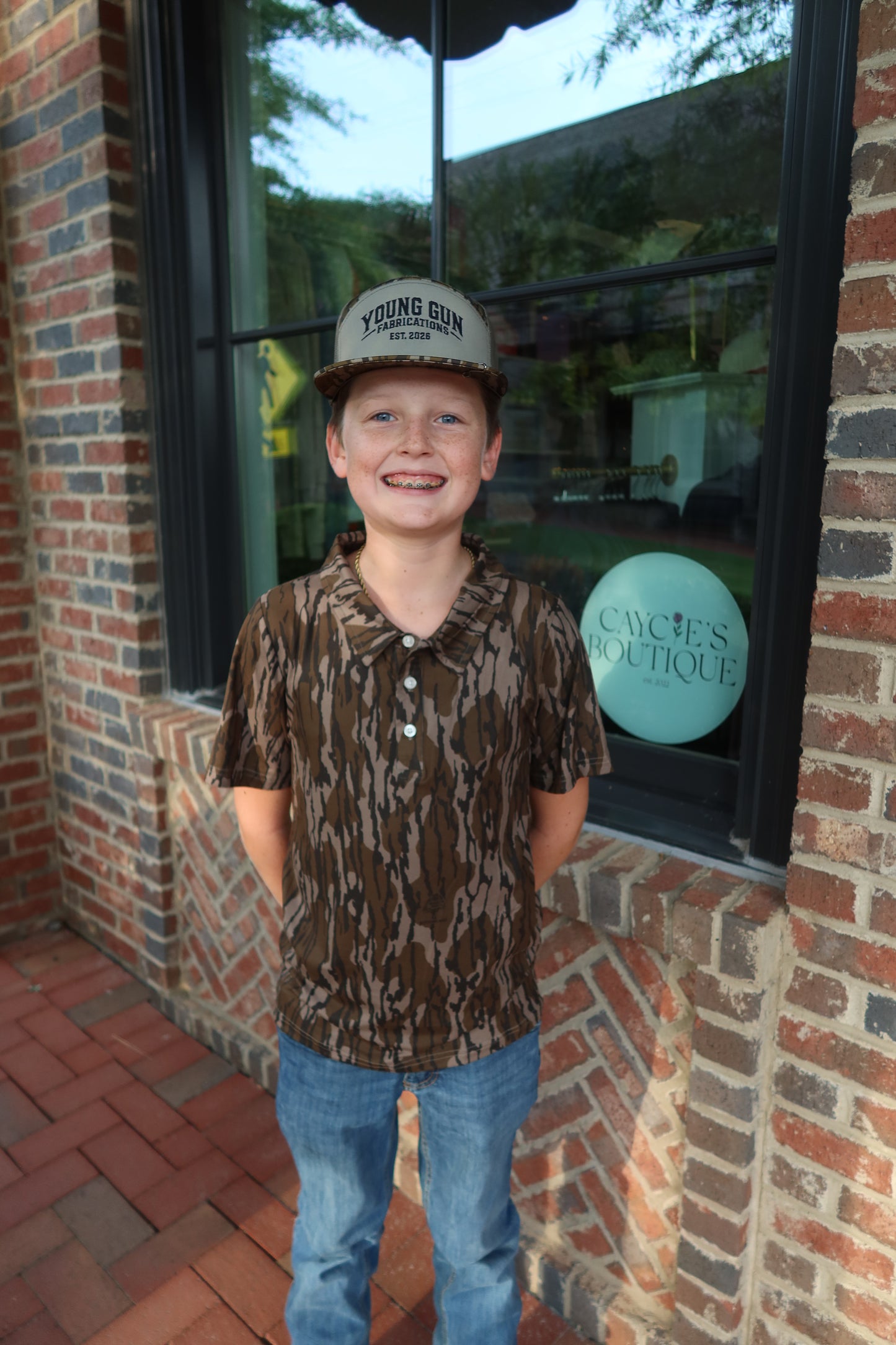 CoolShade™ Scottie Polo UPF 50+ | Mossy Oak® Original Bottomland®