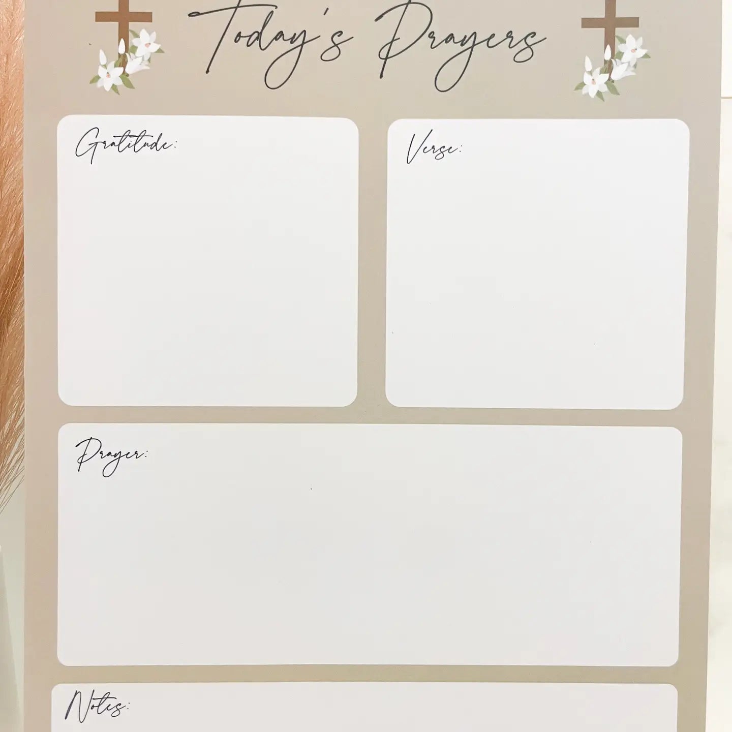 Todays Prayers Notepad