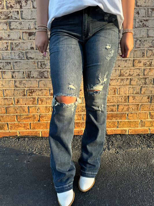 Judy Blue Jeans - Mid Rise Destroyed Bootcut