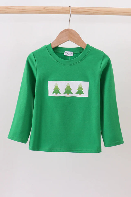 Green Christmas Tree Long Sleeve