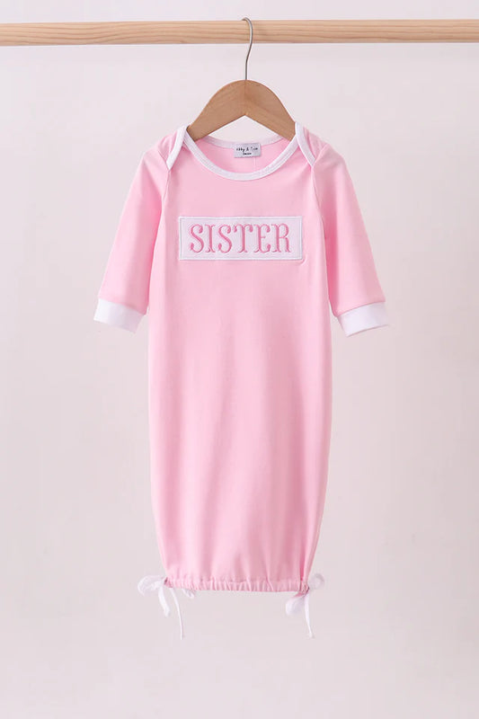 Pink Sister Embroidered Gown