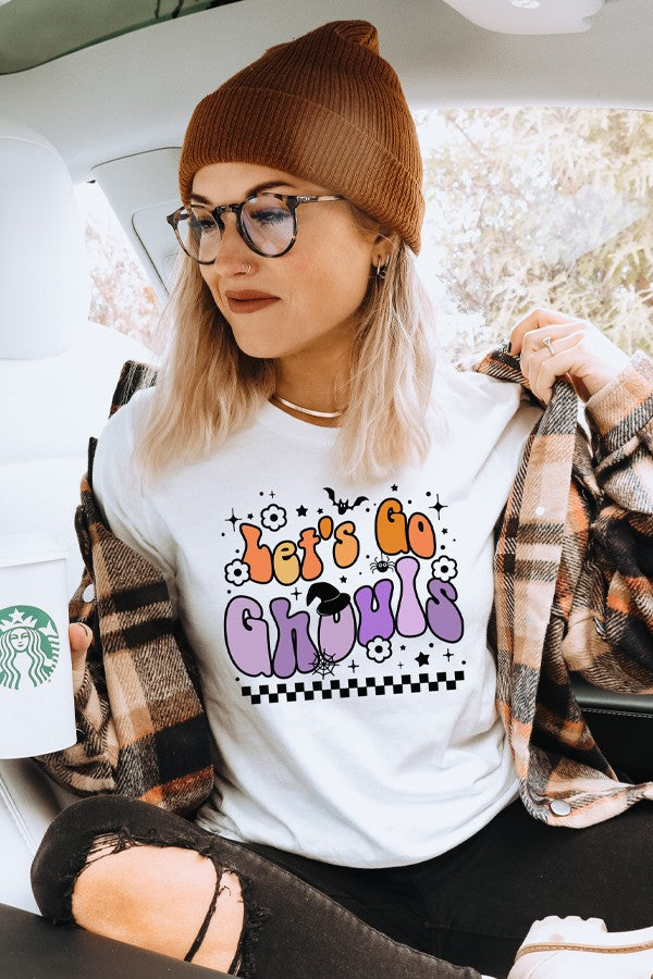 Lets Go Ghouls Halloween Tee