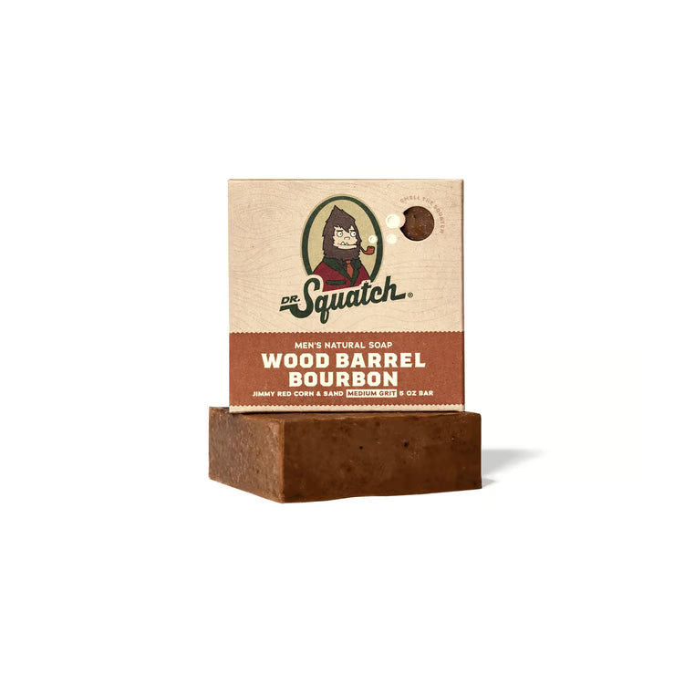 Dr. Squatch Wood Barrel Bourbon Mini Bar Soap