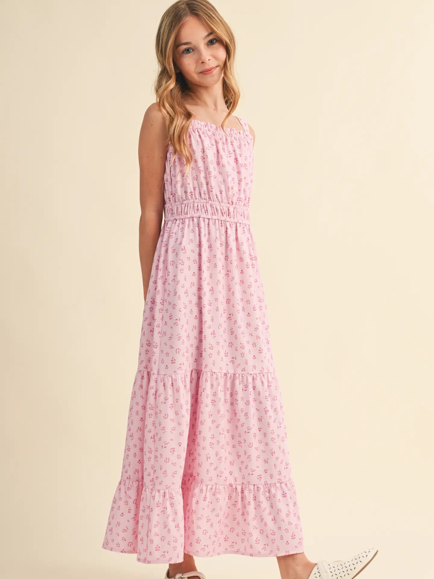 Grace Juliette Waist Maxi Dress (Girls 7-14)