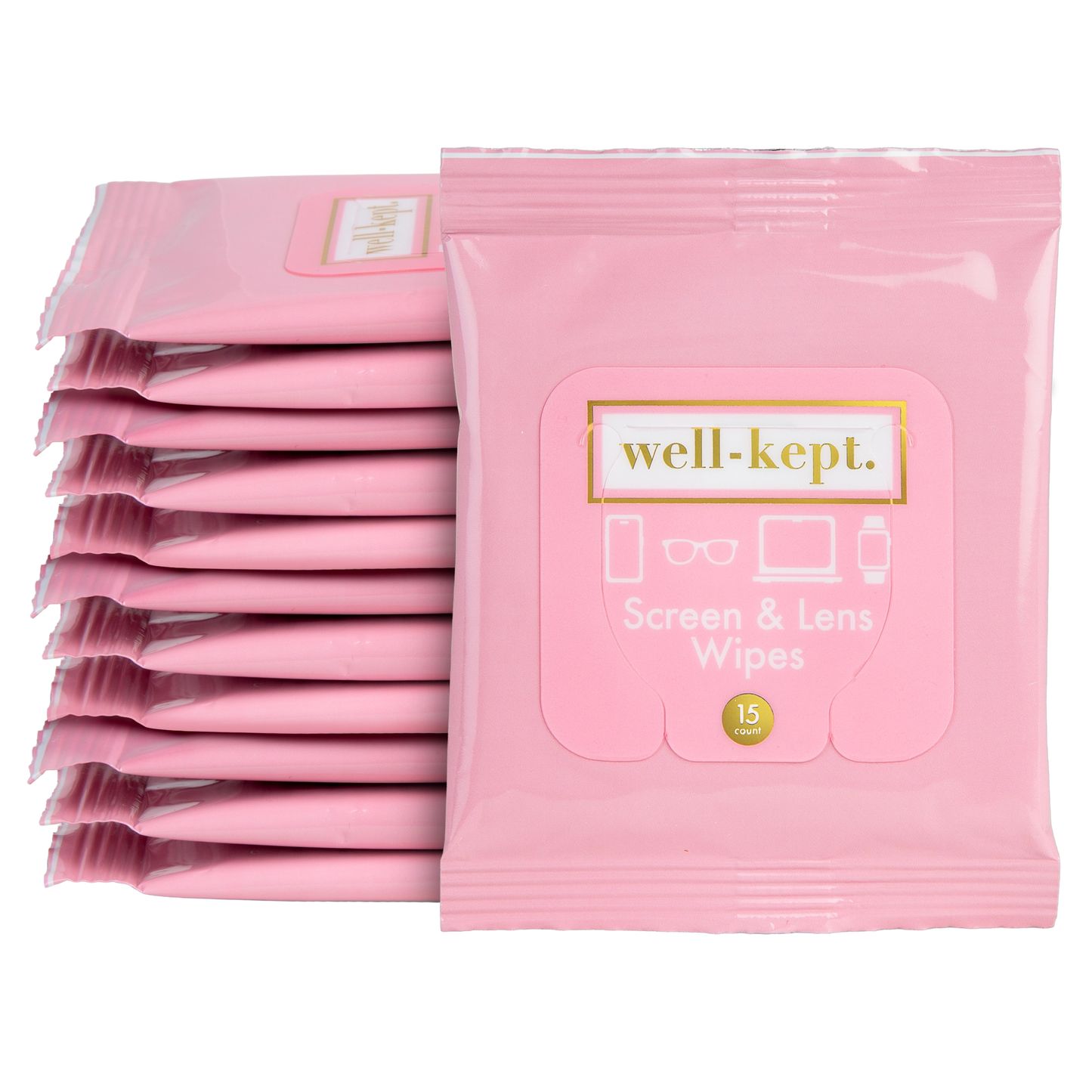 Well Kept Pink Slate Screen & Lens Wipes