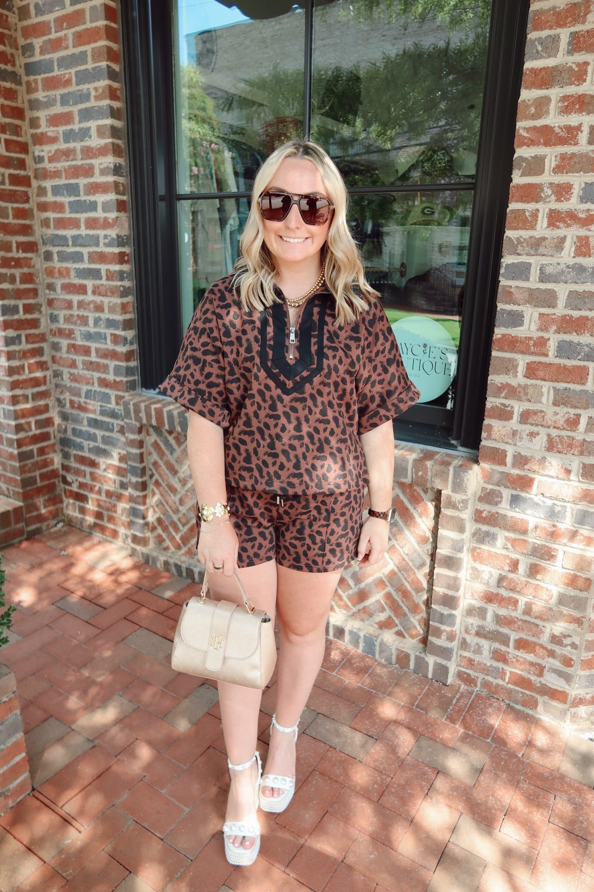 Leopard Top & Short Set