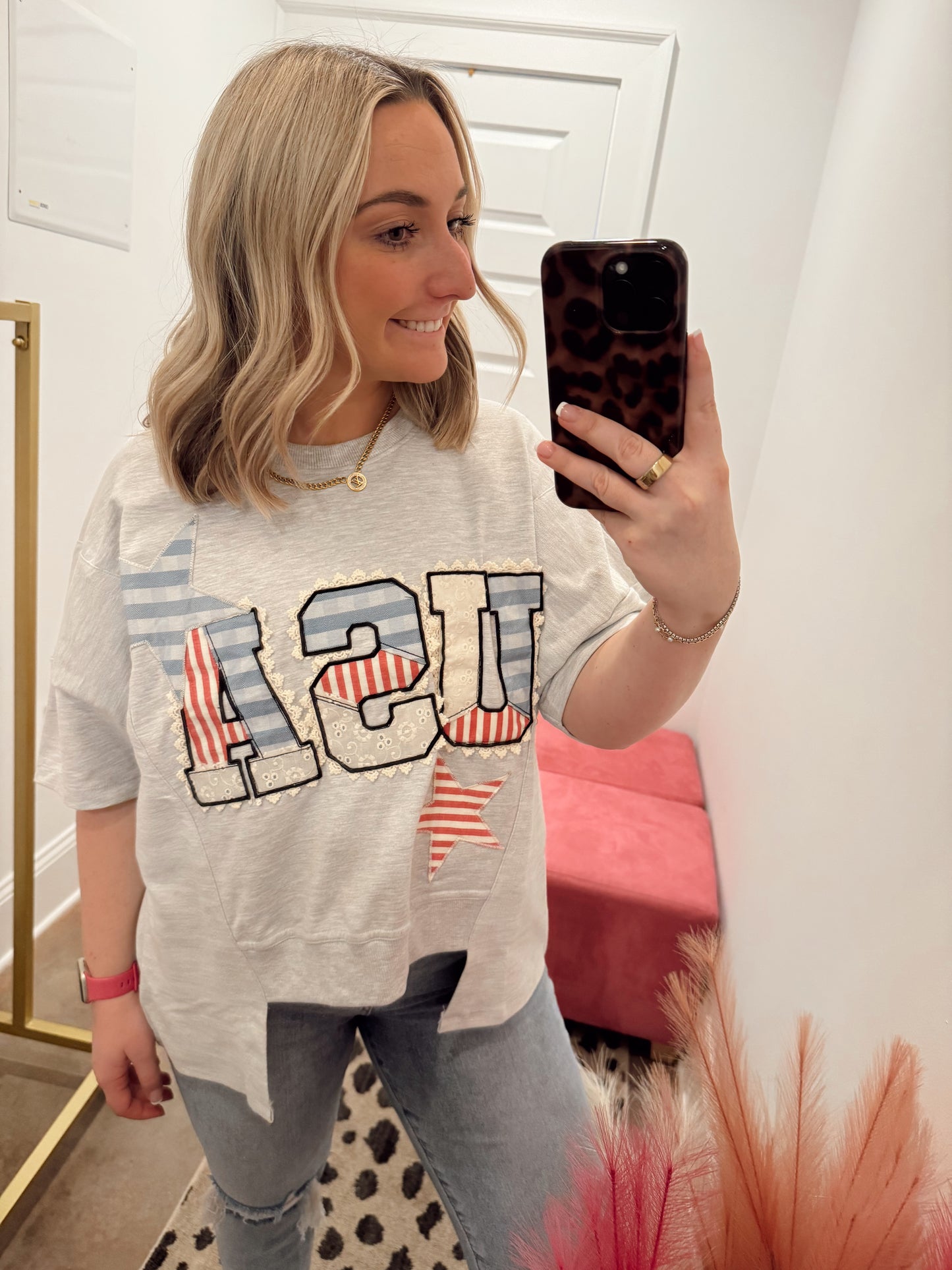 USA Patchwork Tee