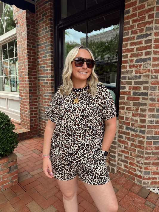 Leopard Polka Dot Lounge Set