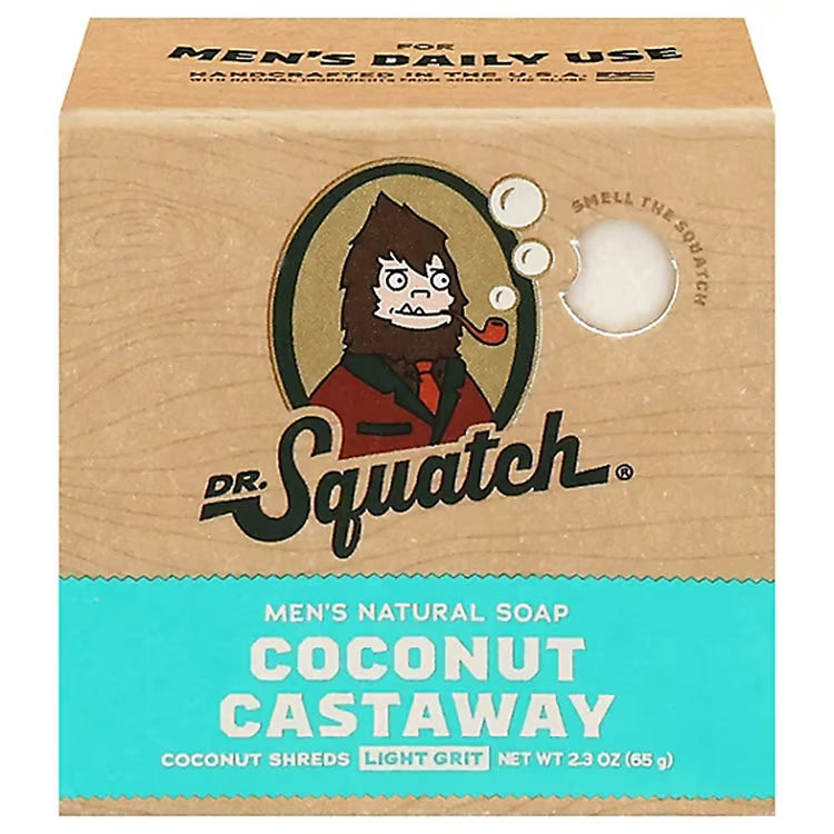 Dr. Squatch Coconut Castaway Mini Bar Soap