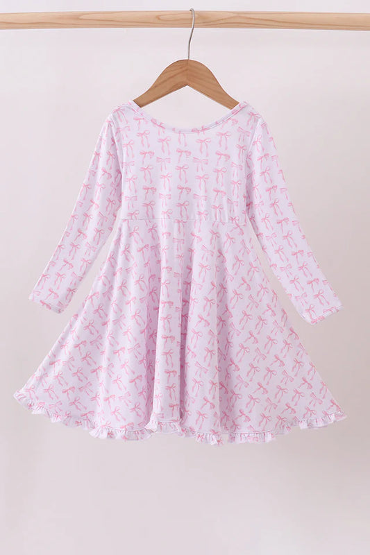 Girls Beautiful Bows Bamboo Dress