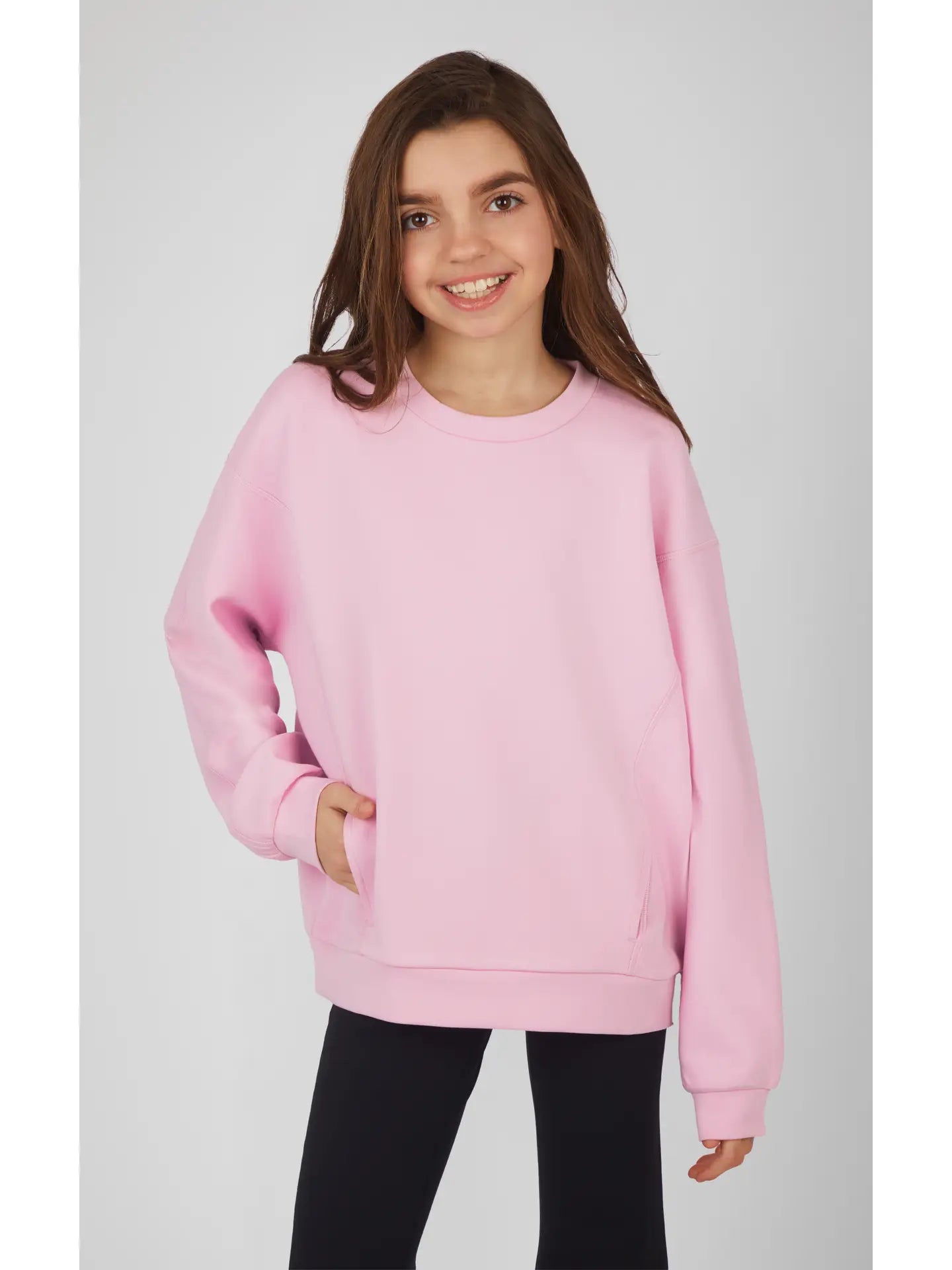 Capri Pink Scuba Sweatshirt (Girls)