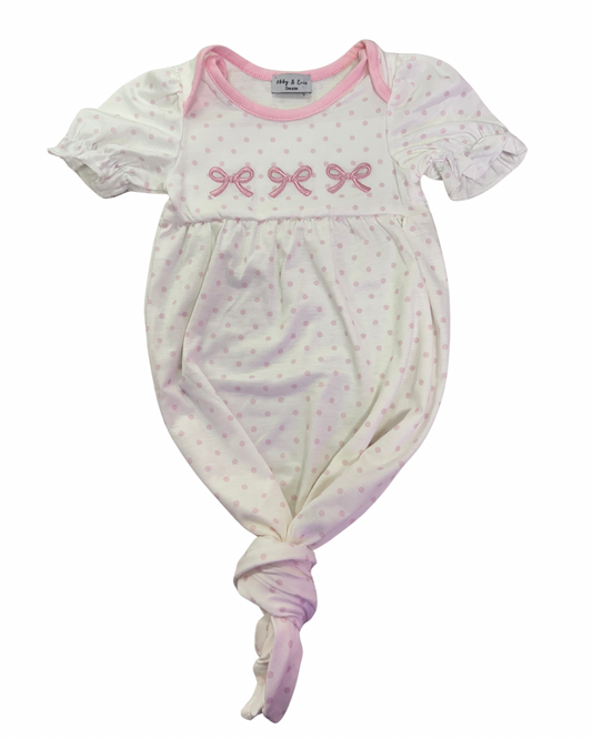 Pink Bow Dot Gown | One Size
