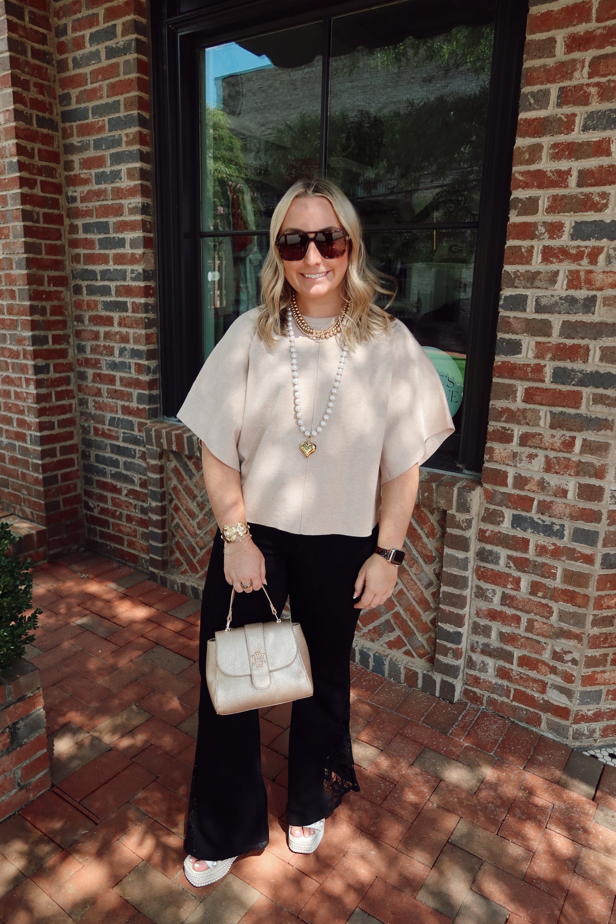 Oatmeal Knit Top